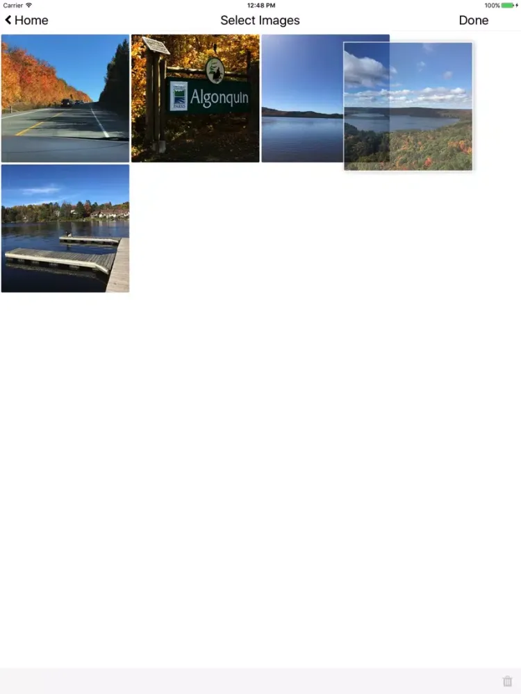 Capturas de tela do Message Actually iPad 