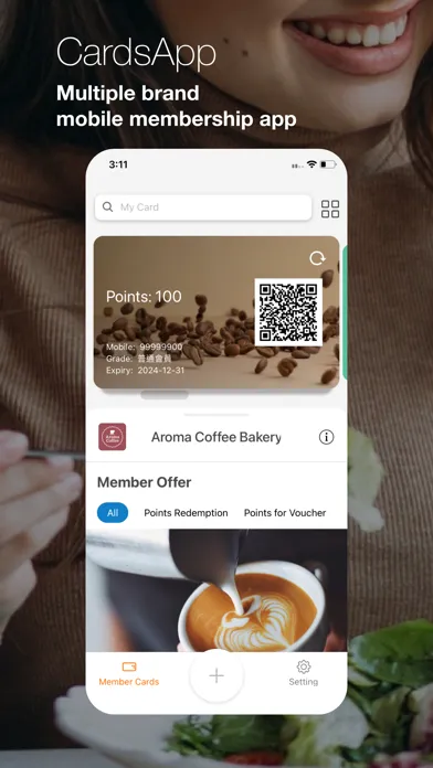 Captures d'écran de CardsApp - Member Card