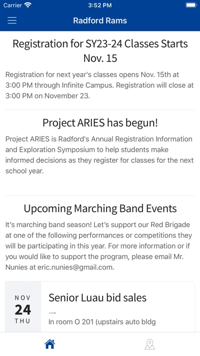 ภาพหน้าจอของ Radford High School Rams