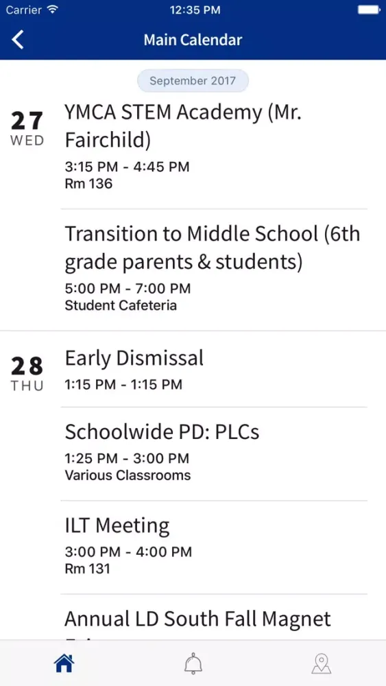 Capturas de tela do Wilmington Middle School SM