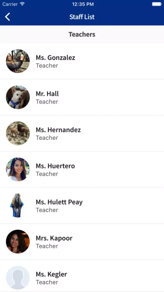 Capturas de tela do Wilmington Middle School SM