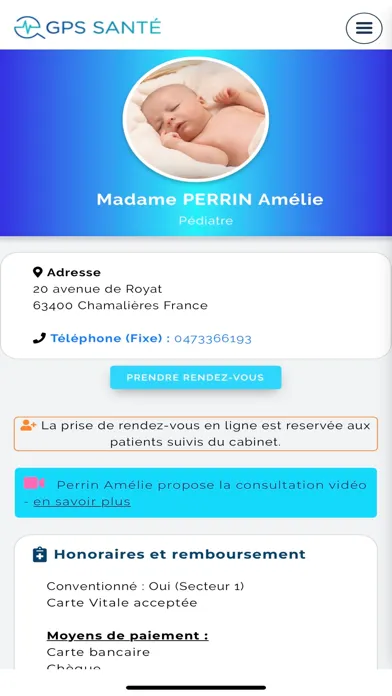 GPS Santé RDV médicaux Ekran Görüntüleri