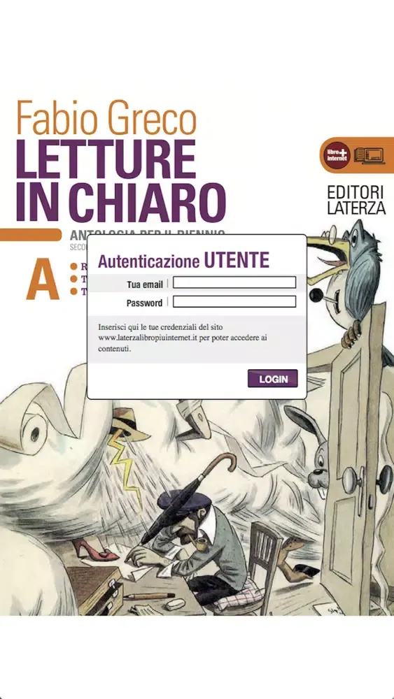 Capturas de tela do Fabio Greco - Letture in chiaro. Antologia per il biennio - Vol. A - Editori Laterza