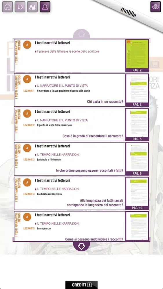 Capturas de tela do Fabio Greco - Letture in chiaro. Antologia per il biennio - Vol. A - Editori Laterza