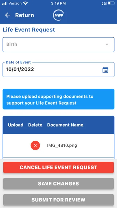 ภาพหน้าจอของ MyWorkplace Benefits