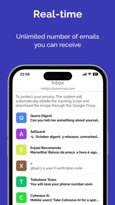 Temp Mail by tmailor.com سکرین شاٹس