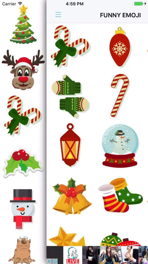 Xmas Emoji - Santa Sticker应用截图