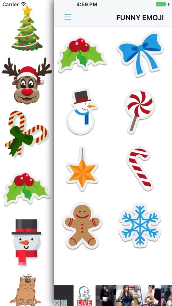 Xmas Emoji - Santa Sticker应用截图