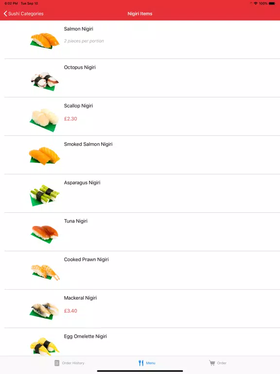 ภาพหน้าจอของ Table Ordering iPad 