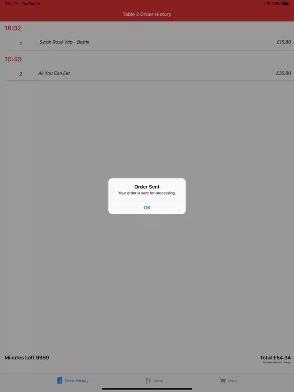 Screenshot di Table Ordering iPad 