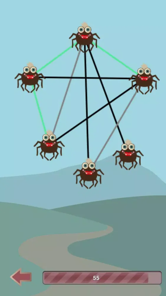 Spider Web Puzzle Game स्क्रीनशॉट