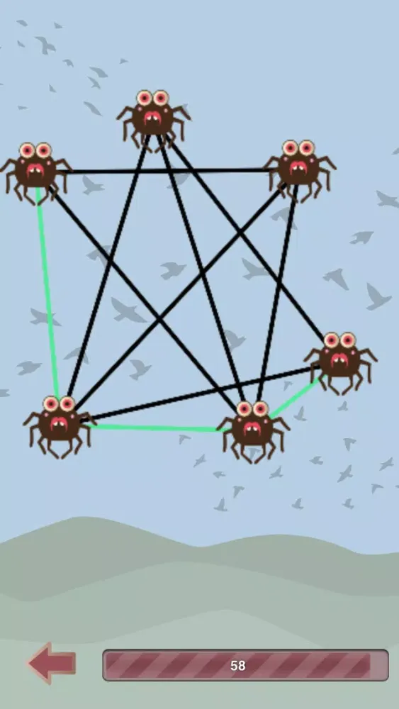 Spider Web Puzzle Game स्क्रीनशॉट