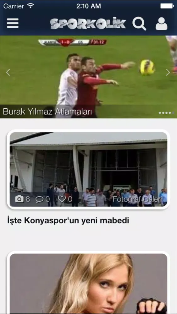 Sporkolik - Goller, maçlar, skorlar, futbol özet स्क्रीनशॉट