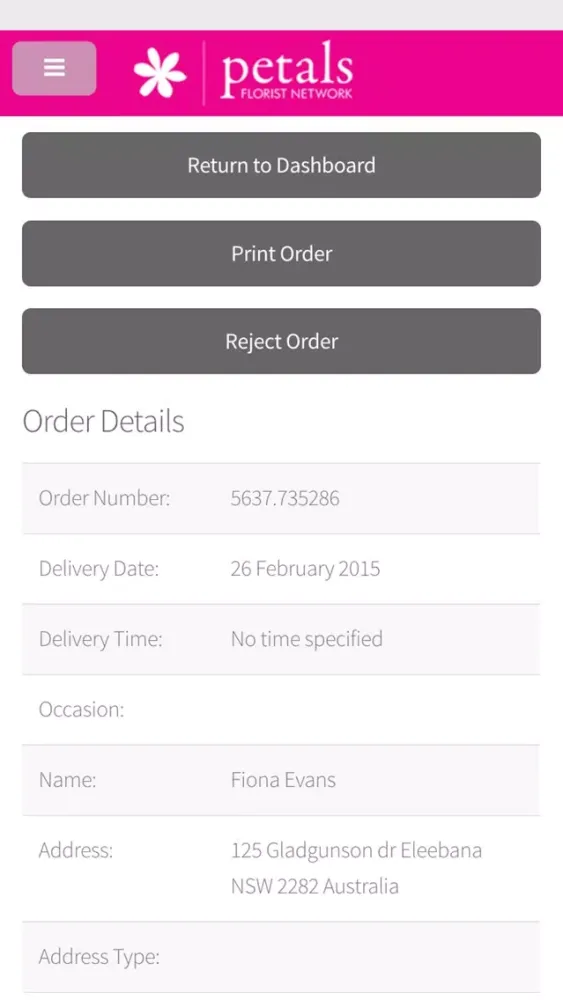 Tangkapan layar Petals Exchange Mobile