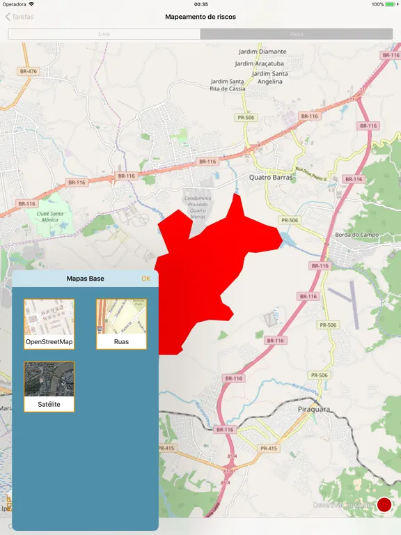 Capturas de pantalla de GIS Coletor iPad 