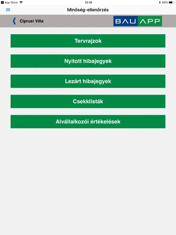 Zrzuty ekranu NB Építés iPad 