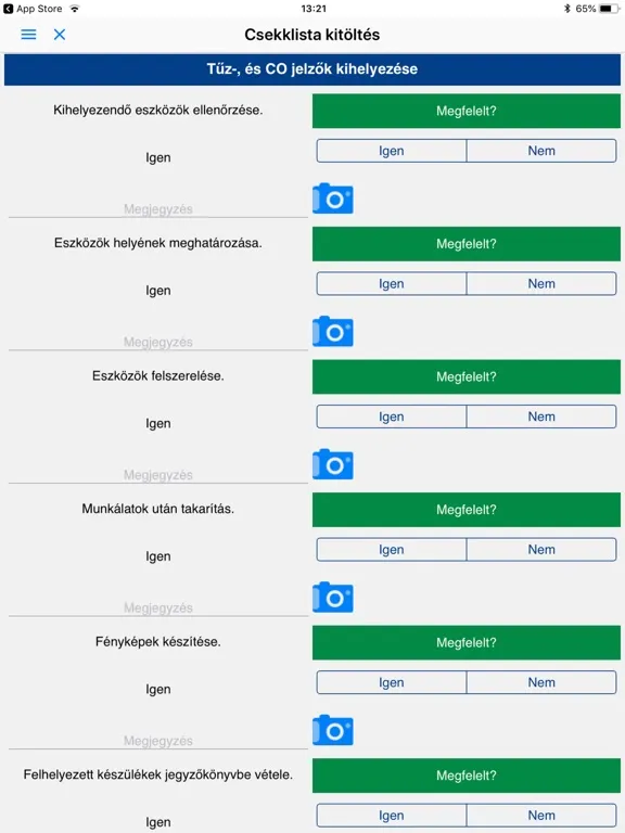 Zrzuty ekranu NB Építés iPad 