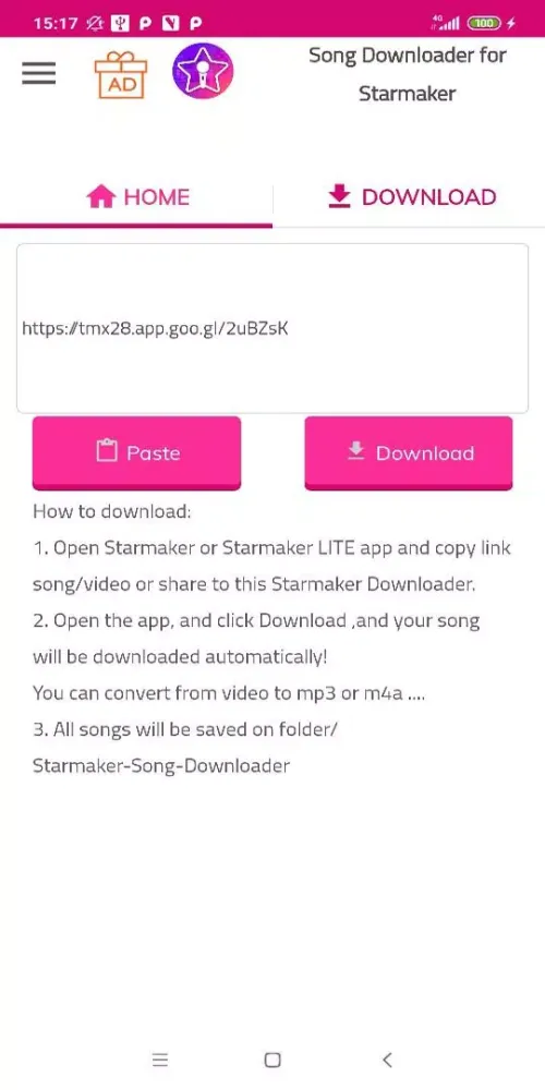 Screenshot di Download song for Starmaker