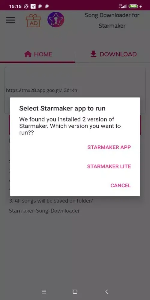 Screenshot di Download song for Starmaker