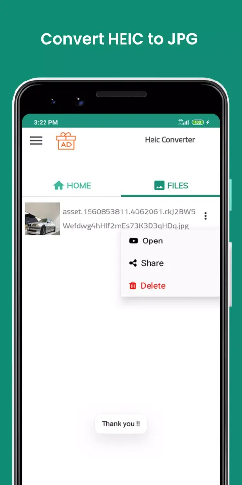Скриншоты HEIC to JPG Converter