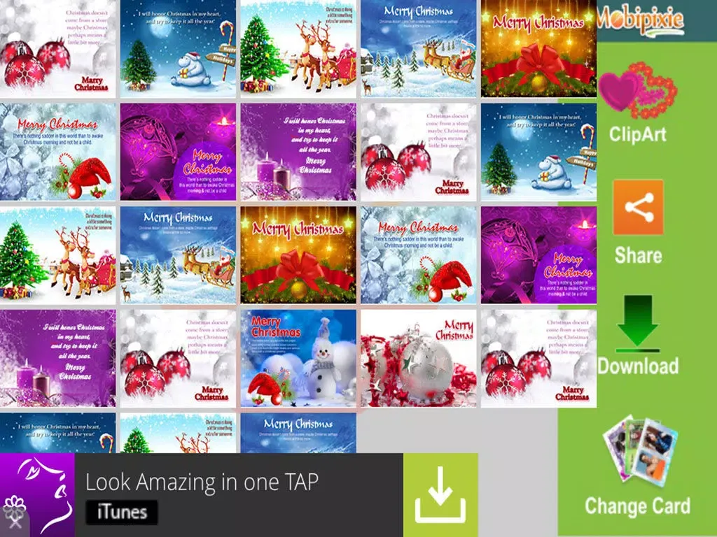 Tangkapan layar Christmas eCards & Greetings iPad 