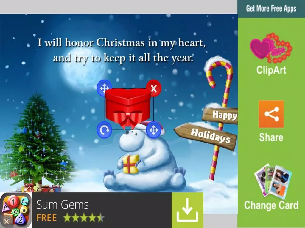 Tangkapan layar Christmas eCards & Greetings iPad 