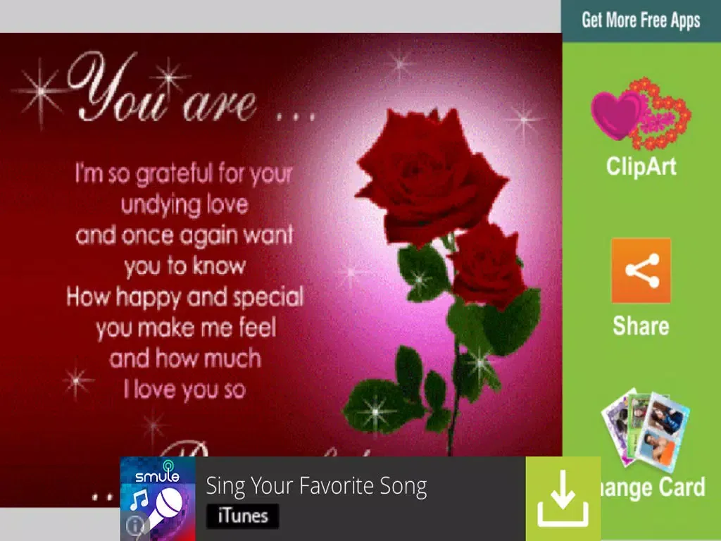 Love Message ecards & Greetings iPad  Screenshots