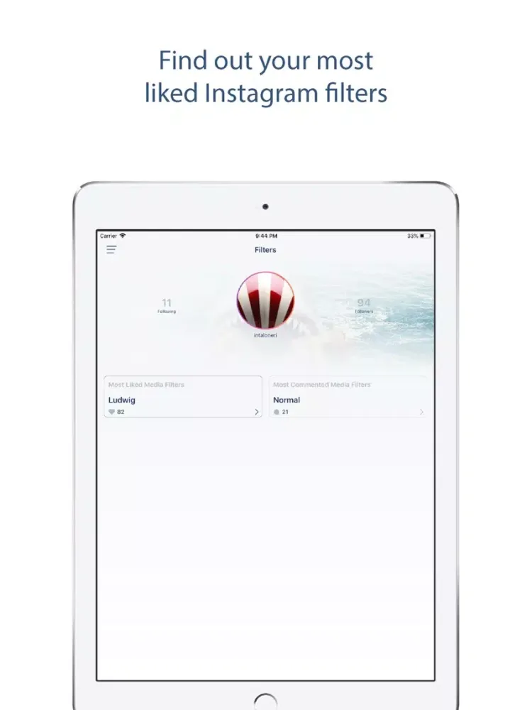 Followers Track, for Instagram iPad  Screenshots