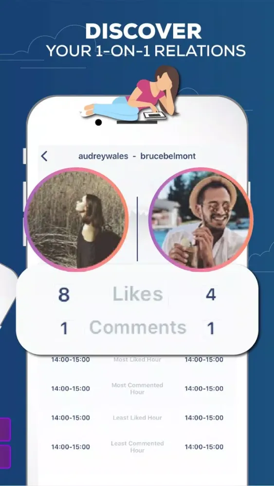 Followers Track, for Instagram Screenshots
