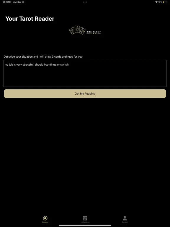 My Tarot Reader iPad Screenshots