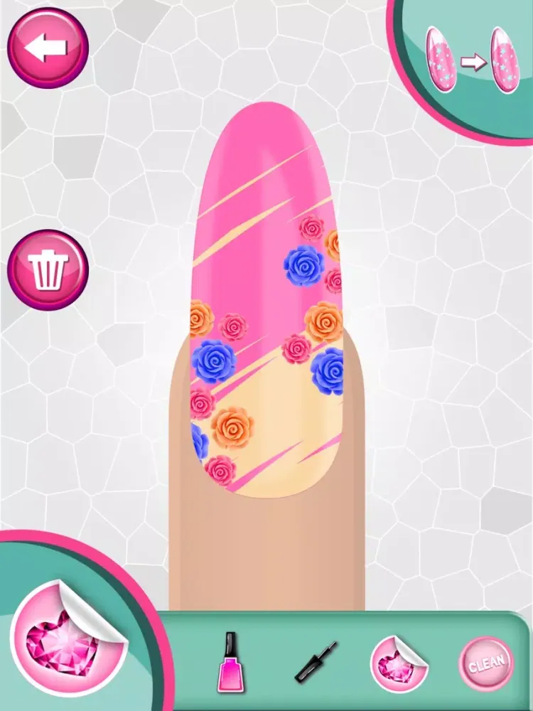 Nail Makeover Girls Game: Virtual beauty salon - Nail polish decoration game iPad Screenshots