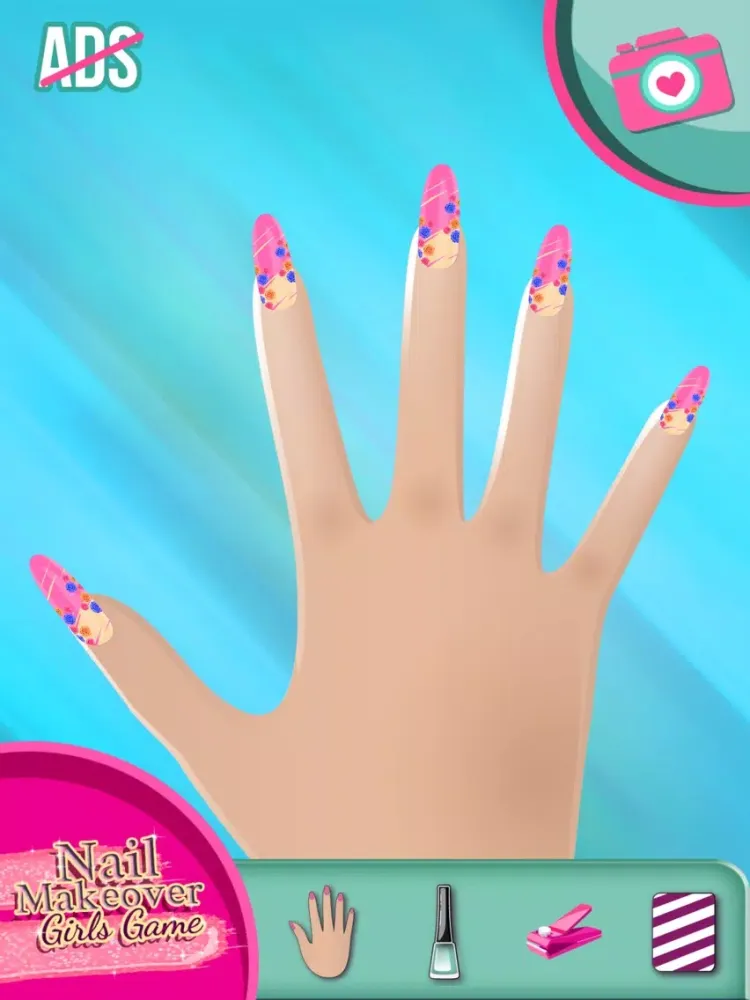 Nail Makeover Girls Game: Virtual beauty salon - Nail polish decoration game iPad Screenshots