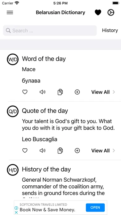 Capturas de pantalla de Smart Belarusian Dictionary
