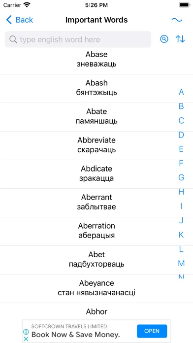 Capturas de pantalla de Smart Belarusian Dictionary