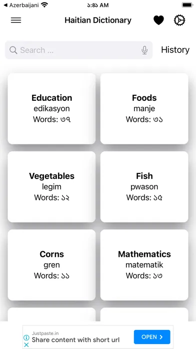 Captures d'écran de Smart Haitian Dictionary