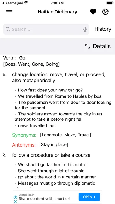 Captures d'écran de Smart Haitian Dictionary