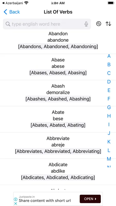Captures d'écran de Smart Haitian Dictionary