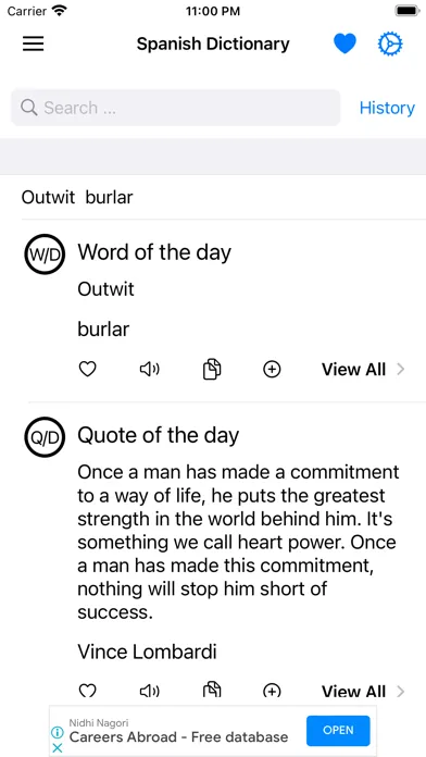 Screenshot di Smart Spanish Dictionary