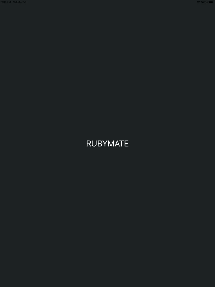 Ảnh chụp màn hình của RubyMate - Silver iPad 