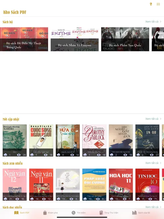 Ảnh chụp màn hình của Thư Viện PDF - Đọc Sách iPad 