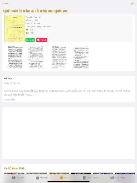 Ảnh chụp màn hình của Thư Viện PDF - Đọc Sách iPad 