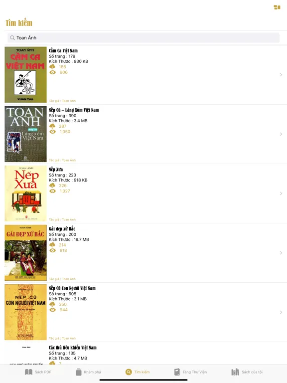 Ảnh chụp màn hình của Thư Viện PDF - Đọc Sách iPad 