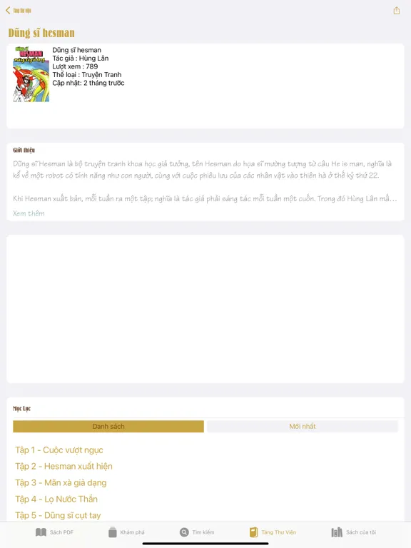 Ảnh chụp màn hình của Thư Viện PDF - Đọc Sách iPad 