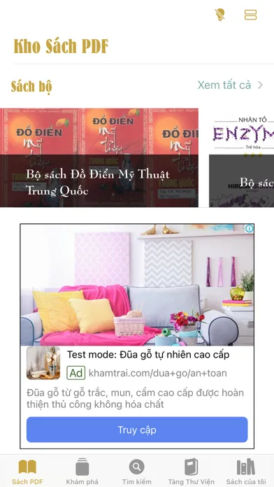 Ảnh chụp màn hình của Thư Viện PDF - Đọc Sách
