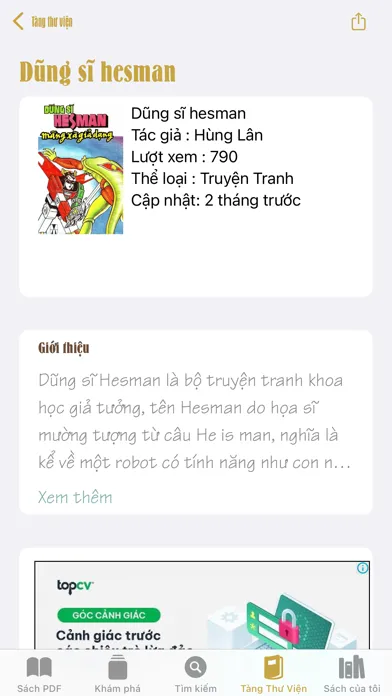 Ảnh chụp màn hình của Thư Viện PDF - Đọc Sách