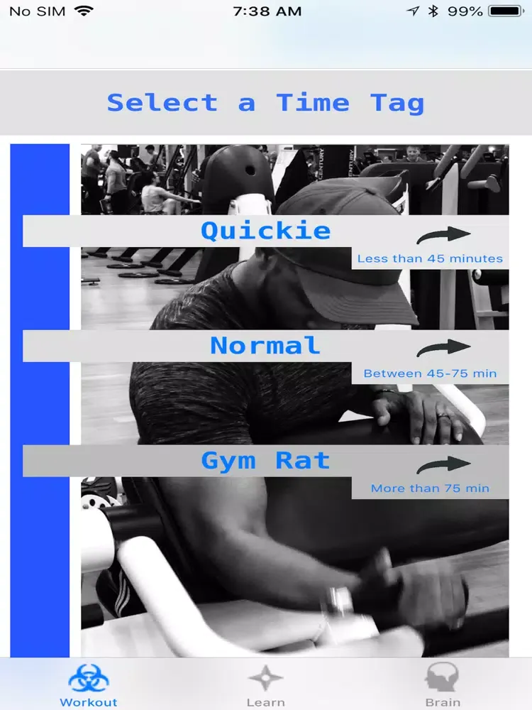 BSU Workouts iPad Screenshots