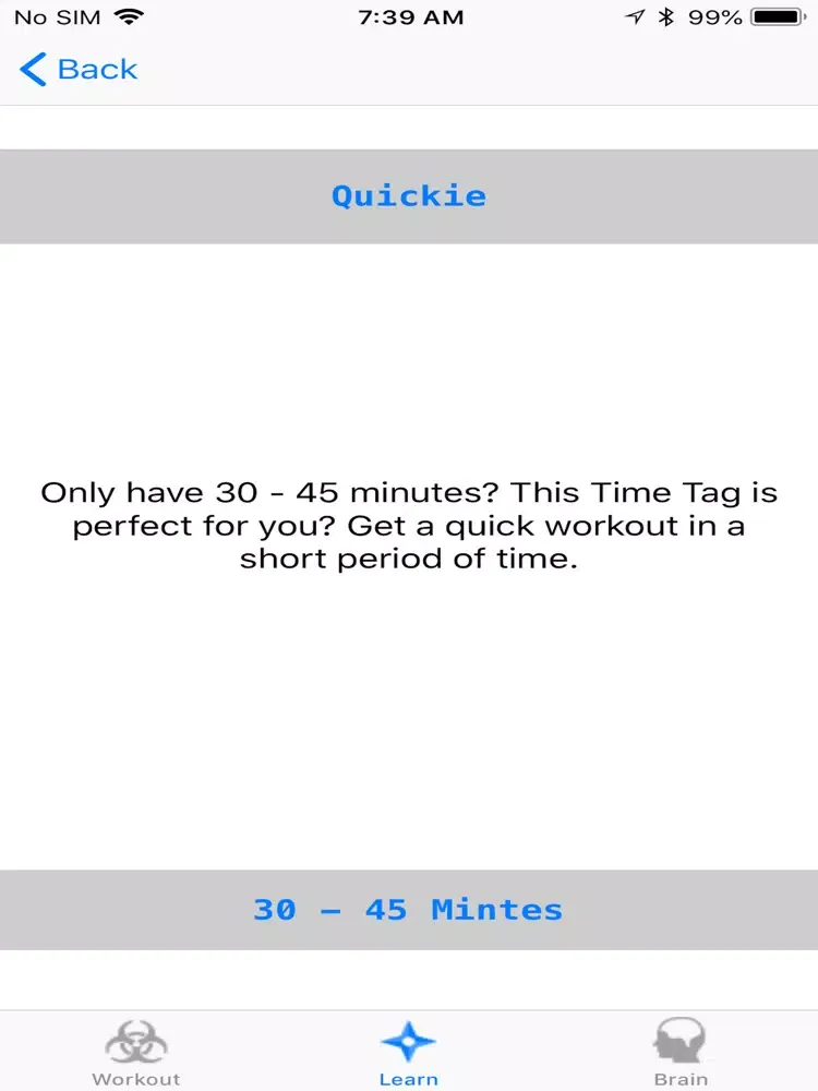 BSU Workouts iPad Screenshots