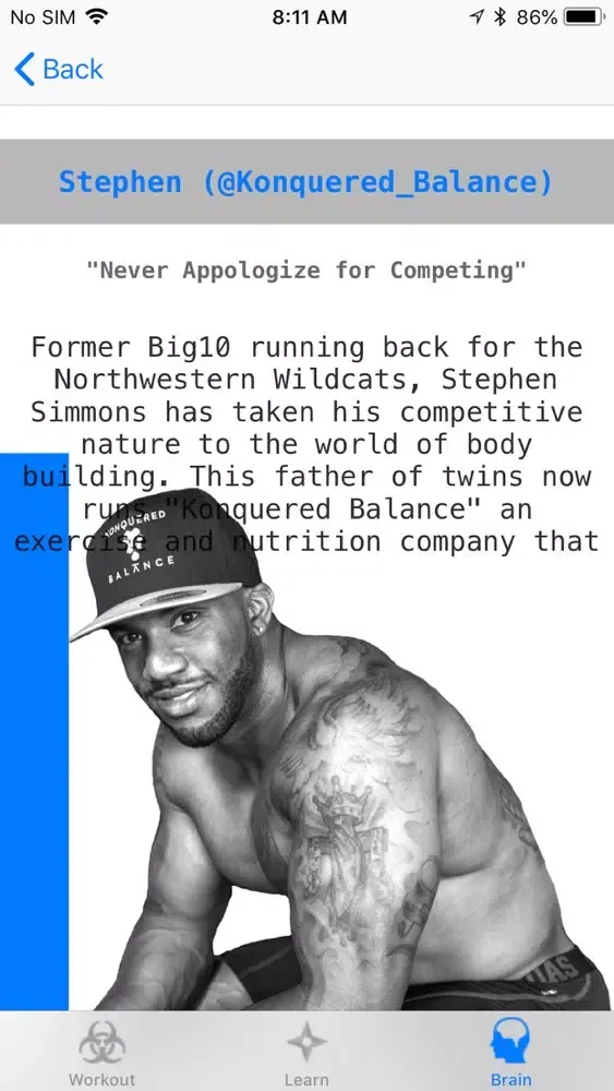 BSU Workouts Screenshots