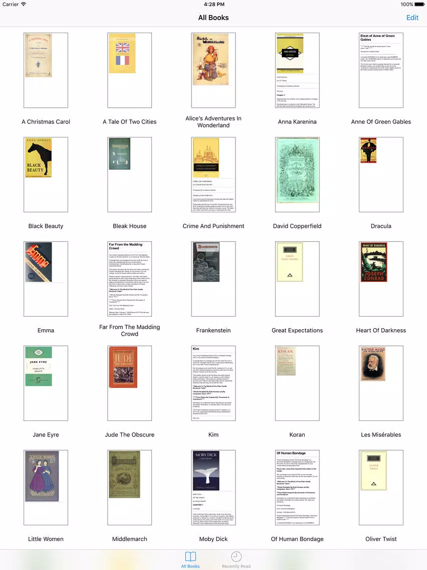 Modern Library Top 100 Novels iPad  Screenshots