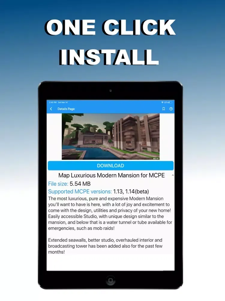 Modern Houses for Minecraft iPad  Screenshots